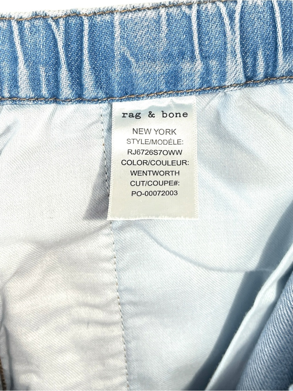 NWT Rag & Bone Wide Leg Lori Beach Pants size Small in Wentworth Light Wash - Picture 6 of 8